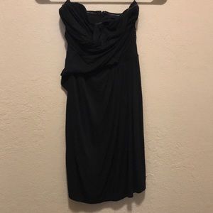 Express Black Strapless Mini Dress